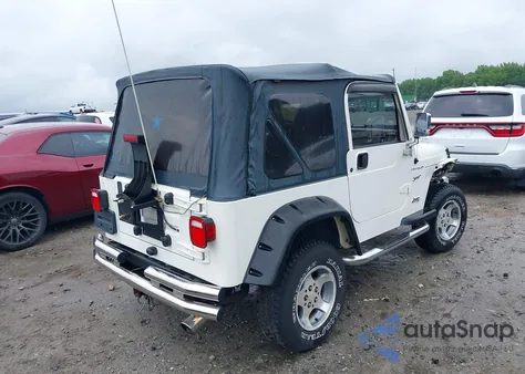 2002 Jeep Wrangler Sport из США, поврежденный, VIN 1J4FA49S12P774975